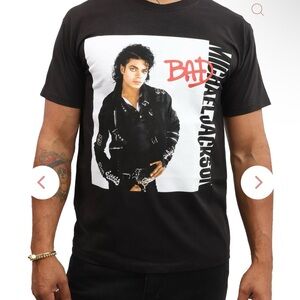 Black Michael Jackson Graphic Tee